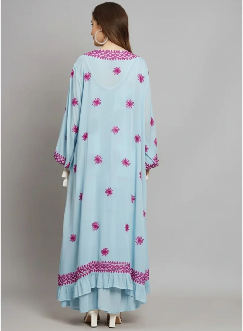 الايا قفطان شيكانكاري مودال مطرز يدويًا-AL3605